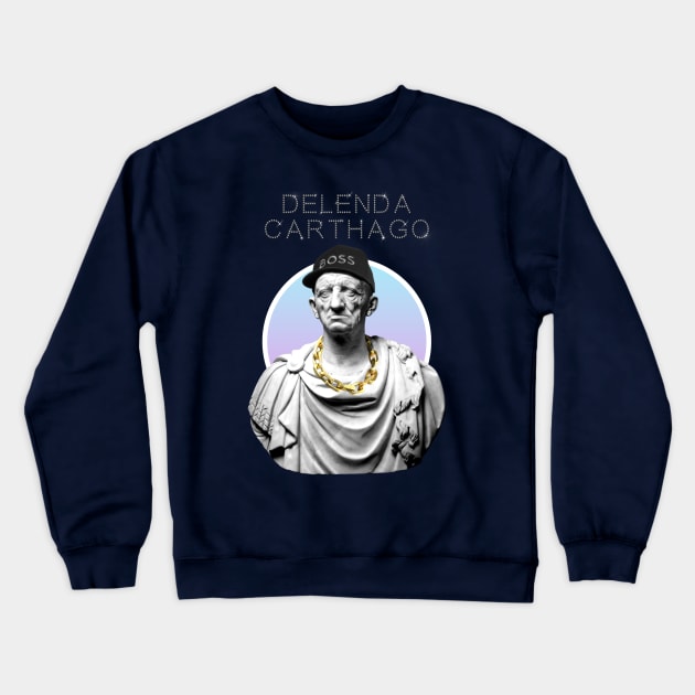 Cato: Delenda Carthago Crewneck Sweatshirt by Blacklinesw9